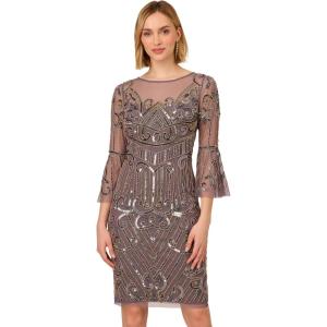 image:imageAdrianna Papell Bead Bell Sleeve Dress