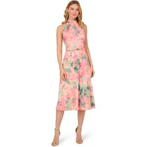 image:imageAdrianna Papell Printed Midi DressBlush Multi