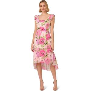 image:imageAdrianna Papell Printed Midi DressPink Multi