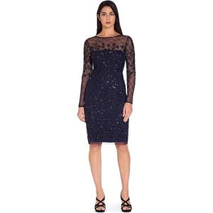 image:imageAdrianna Papell Short Beaded Dress DressNavyBlack