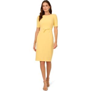 image:imageAdrianna Papell Stretch Crepe Bow Sheath Dress Cool Cobalt