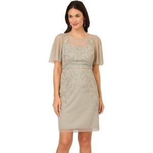 image:imageAdrianna Papell Womens Beaded Cocktail DressFrosted Sage