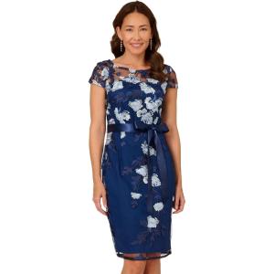 image:imageAdrianna Papell Womens Embroidered Sheath DressMidnight Multi