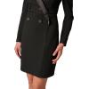image:imageAdrianna Papell Crepe Tuxedo Sheath DressBlack