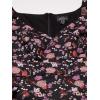 image:imageAdrianna Papell Ditsy Floral Jacquard ALine DressBlackRed Multi