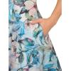 image:imageAdrianna Papell Womens Floral Jacquard Midi Dress Blue Multi 4