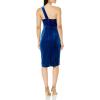 image:imageAdrianna Papell Womens One Shoulder Velvet DressDeep Ocean