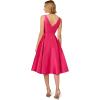 image:imageAdrianna Papell Womens Sleeveless MidLength Party Dress with VBackElectric Pink