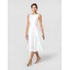 image:imageAdrianna Papell Womens Sleeveless MidLength Party Dress with VBackIvory
