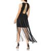image:imageAidan Mattox Womens Fringe Cocktail DressBlack