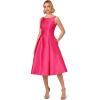 image:imageAdrianna Papell Womens Sleeveless MidLength Party Dress with VBackElectric Pink