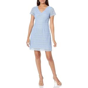image:imageAdrianna Papell Womens Emmy Lace Aline DressIced Lapis