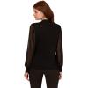 image:imageAdrianna Papell Womens Low Bow Tie Front SweaterBlack