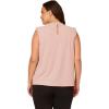 image:imageAdrianna Papell Womens Smocked Ruffle TopChampagne Small Dot