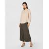 image:imageAdrianna Papell Womens Solid Long Sleeve BlouseChampagne Blush