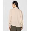 image:imageAdrianna Papell Womens Solid Long Sleeve BlouseChampagne Blush