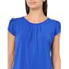 image:imageAdrianna Papell Womens Tulip Sleeve Knit TopCobalt