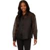 image:imageAdrianna Papell Womens Organza Woven Button Down Top WShell ButtonsBlack