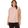 image:imageAdrianna Papell Womens Smocked Ruffle TopChampagne Small Dot