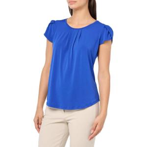 image:imageAdrianna Papell Womens Tulip Sleeve Knit TopCobalt