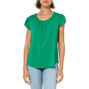 image:imageAdrianna Papell Womens Tulip Sleeve Knit TopLily Pad
