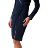 image:imageAdrianna Papell Combo Shawl Collar Midi Dress