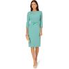 image:imageAdrianna Papell Drape Neck Sheath MIDI DressSmoky Jade