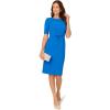 image:imageAdrianna Papell Stretch Crepe Bow Sheath Dress Cool Cobalt 16
