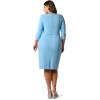 image:imageAdrianna Papell Tipped Crepe Tie DressWaterfallNavy Sateen