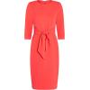 image:imageAdrianna Papell Womens Bow Sheath Dress with Three Quarter SleevesVibrant Coral