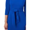 image:imageAdrianna Papell Womens Bow Sheath Dress with Three Quarter SleevesViolet Cobalt