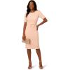 image:imageAdrianna Papell Womens Mini Bow Front Sheath Dress Blush 16