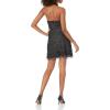 image:imageAidan Mattox Womens Beaded Halter Swing DressBlack
