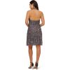 image:imageAidan Mattox Womens Beaded Halter Swing DressGunmetal