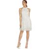 image:imageAidan Mattox Womens Beaded Halter Swing DressIvorySilver