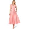image:imageAdrianna Papell Lapel Mikado Ankle DressApricot Ice