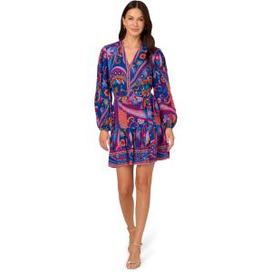 image:imageAdrianna Papell Seersucker Midi DressBlue Multi