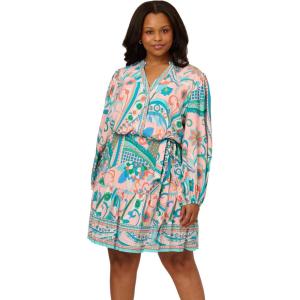 image:imageAdrianna Papell Seersucker Midi DressPeach Multi
