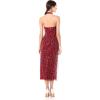 image:imageAdrianna Papell Womens Beaded Halter Ballet DressCranberry