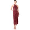 image:imageAdrianna Papell Womens Beaded Halter Ballet DressCranberry
