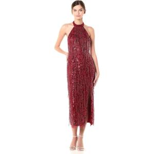 image:imageAdrianna Papell Womens Beaded Halter Ballet DressCranberry
