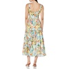 image:imageAidan Mattox Womens Fit and Flare Printed TDressCoral Multi