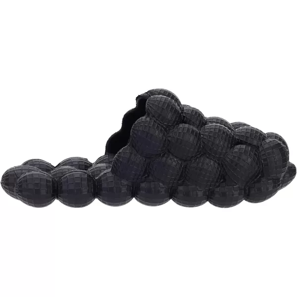 BRONAX Bubble Slides for Adults and Kids  Ultra Cushioned Funny Lychee Massage SlippersBlack