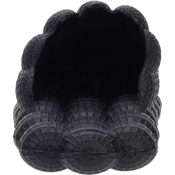 BRONAX Bubble Slides for Adults and Kids  Ultra Cushioned Funny Lychee Massage SlippersBlack