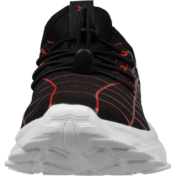 BRONAX LittleBig Boys Tennis Shoes  Comfortable amp Lightweight Sneakers for KidsBlackRed