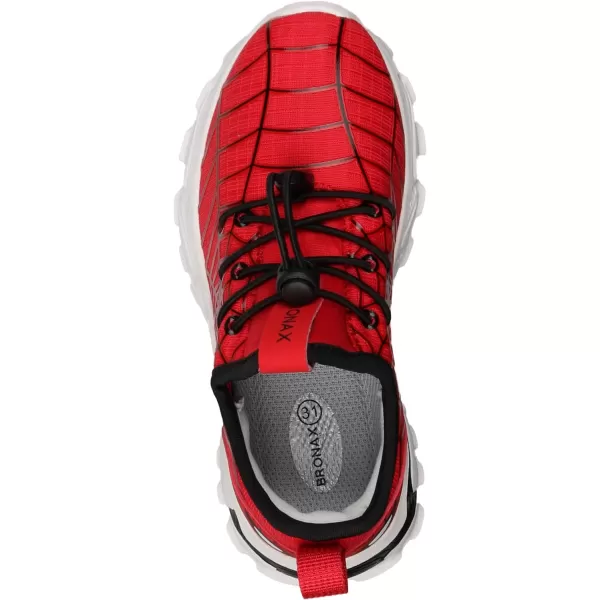 BRONAX LittleBig Boys Tennis Shoes  Comfortable amp Lightweight Sneakers for KidsRedBlack