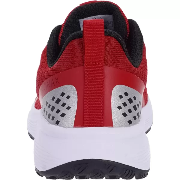 BRONAX Mens Wide Cushioned Supportive Road Running Shoes  Wide Toe Box  Rubber OutsoleS71 Red