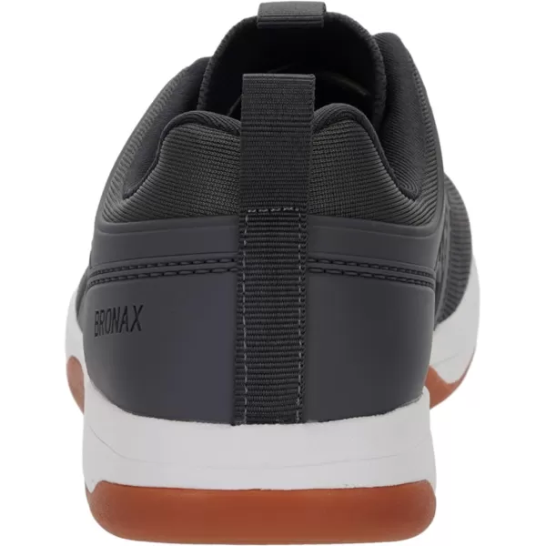 BRONAX Mens Zero Drop Training Shoes with Wide Toe Box  Rubber OutsoleS21  Grey