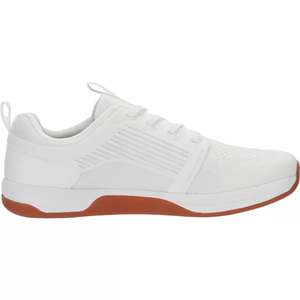 BRONAX Mens Zero Drop Training Shoes with Wide Toe Box  Rubber OutsoleS21  White