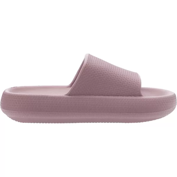 BRONAX Pillow Slippers for Women and Men  House Slides Shower Sandals  Extremely Comfy  Cushioned Thick SoleBlush